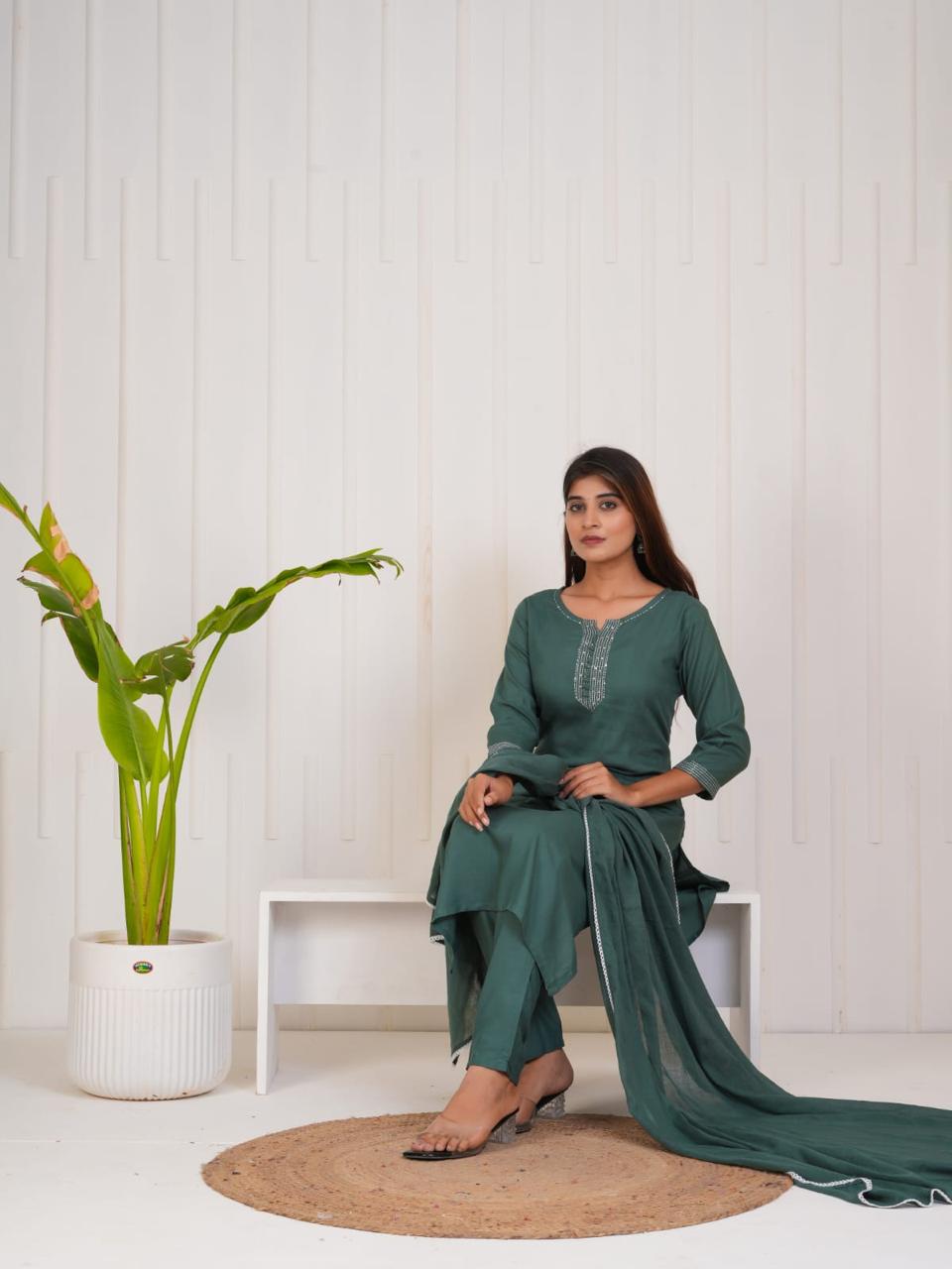 Bottle Green Suit