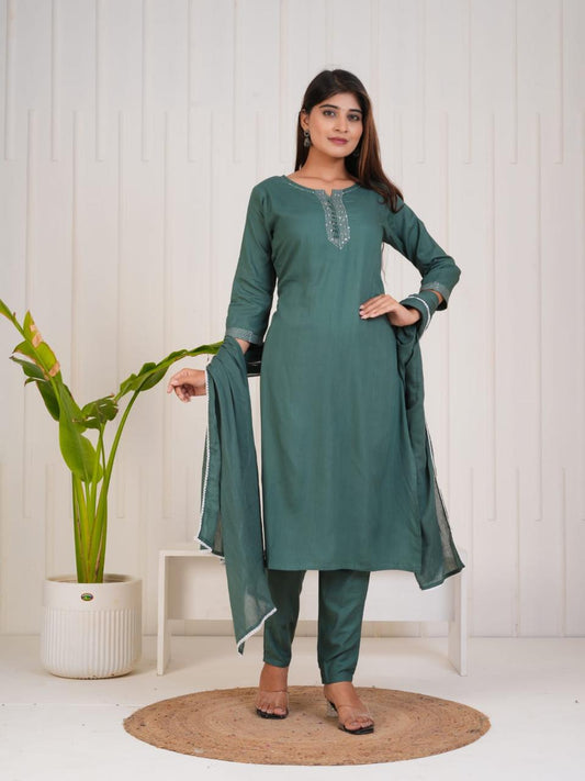 Bottle Green Suit