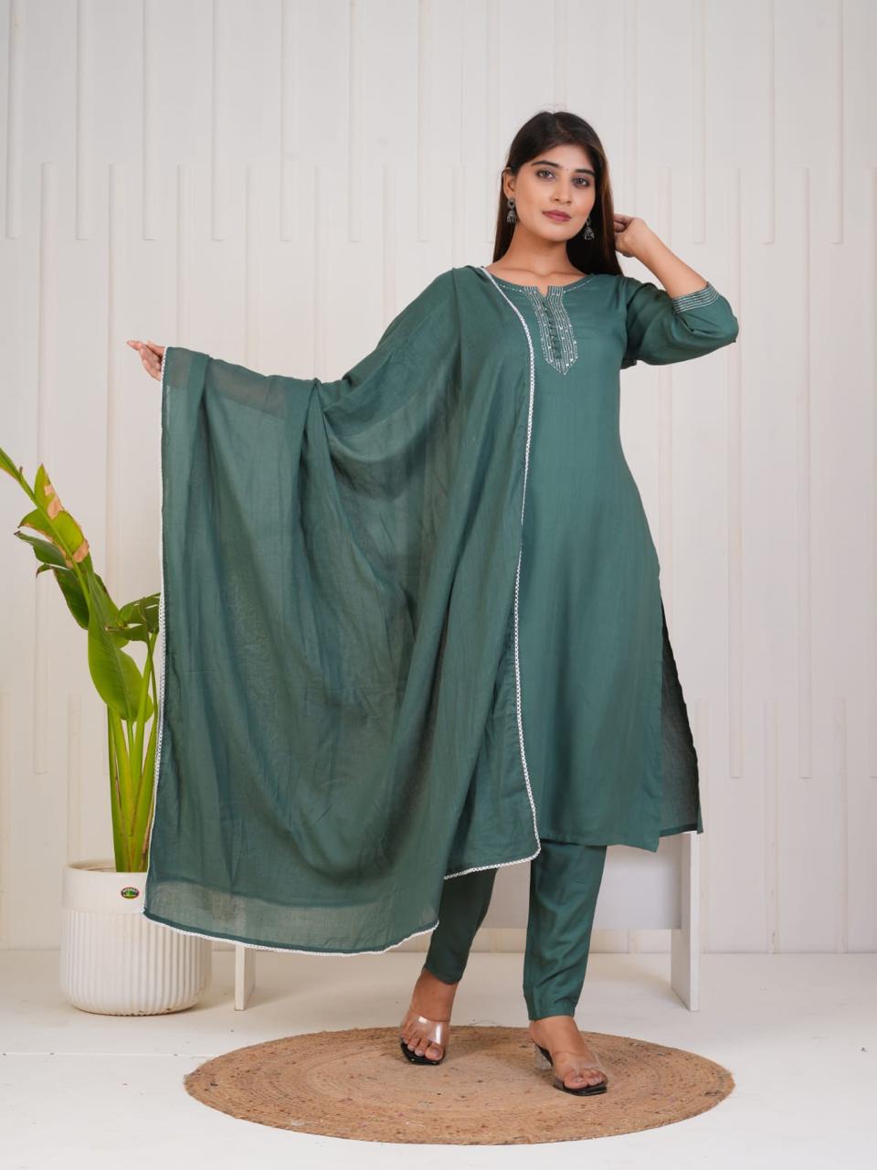 Bottle Green Suit