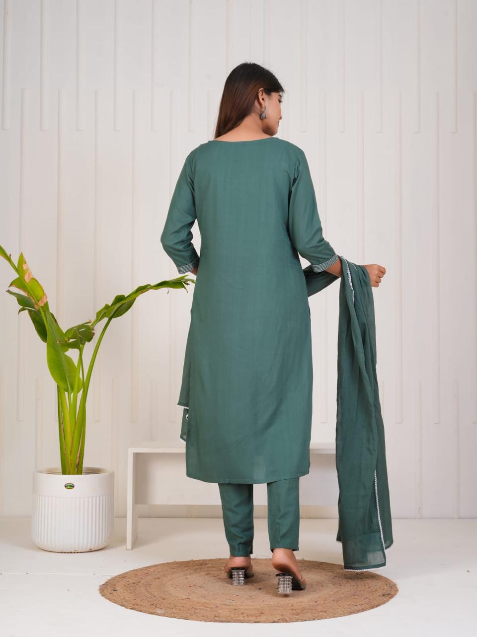 Bottle Green Suit